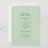 59th Birthday Party Invitation写真の追加 招待状 (裏面)