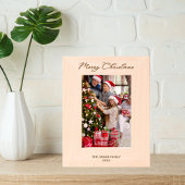 5*エレガント7メリークリスマスクラスタイポグラフィ レーザー彫刻フレーム