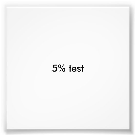 5 %テスト フォトプリント            (正面)
