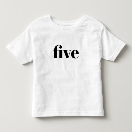 5 -ハッピーバースデーシャツ子供へ トドラーTシャツ (正面)