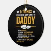 5.パパについて知っておくべき父のこと セラミックオーナメント (左)