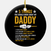 5.パパについて知っておくべき父のこと セラミックオーナメント (裏面)