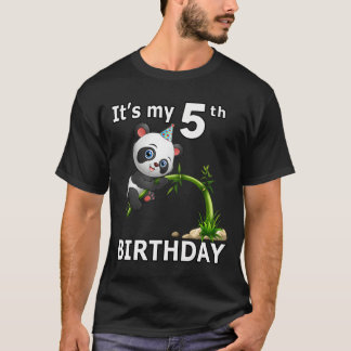 5 パンダ 5 周年 パンダ Tシャツ