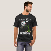 5 パンダ 5 周年 パンダ Tシャツ (正面フル)