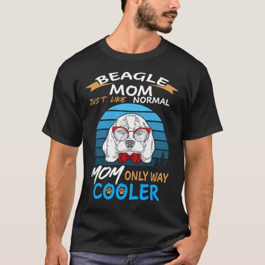 5 ビーグルママ クーラー Tシャツ (正面)