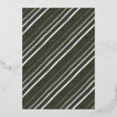 5 モダンメリーフォトコラージュ灰色のクリスマス金ゴールド 箔シーズンカード (裏面)