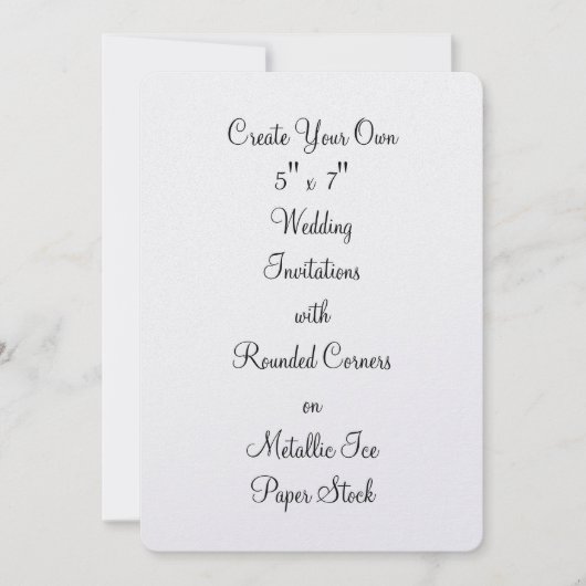 5"作成して下さいあなた自身の結婚式招待状をx 7" 招待状 (正面)