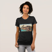 5.保土ヶ谷宿,広重保土ケ谷宿，広重，浮世絵 Tシャツ (正面フル)