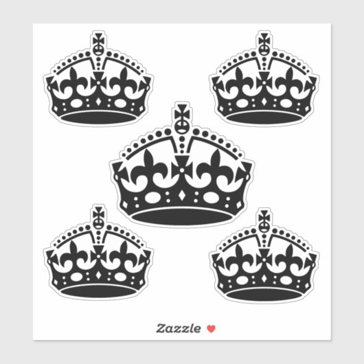 5 保Calm Crown Black シール (シート)