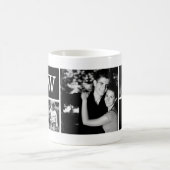 5-写真テンプレートモノグラパーソナライズされたム コーヒーマグカップ (中央)