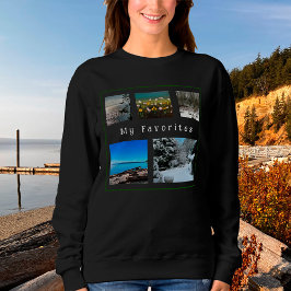 5-写真テンプレート: 「お気に入り」写真を使用 スウェットシャツ