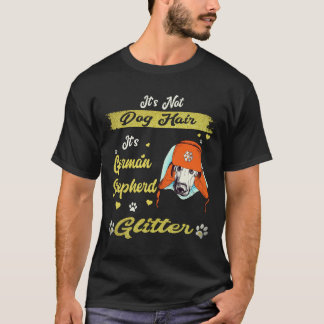 5 犬の毛じゃないよ ジャーマンシェパード ラメ G Tシャツ