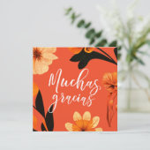 5.空白の25インチフラットスクエアサンキューカードスペインの サンキューカード (スタンド正面)