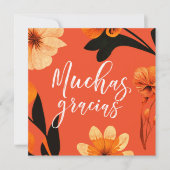 5.空白の25インチフラットスクエアサンキューカードスペインの サンキューカード (正面)