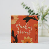 5.空白の25インチフラットスクエアサンキューカードスペインの サンキューカード (スタンド正面)