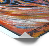 5/自由は書道の複製である ポスター (角)