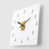 **5:00****本当に"終日"の時計 スクエア壁時計 (傾斜)