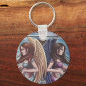 5 0f剣 – Keychainタロットカードアート キーホルダー (正面)