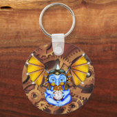 「5～12歳」スチームパンク・ドラゴン・キーチェーン キーホルダー (正面)