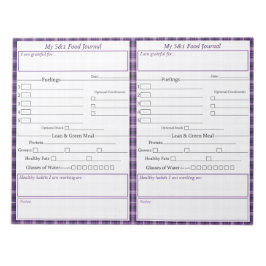 5 - 1 Food Journal Pagesメモ帳 ノートパッド
