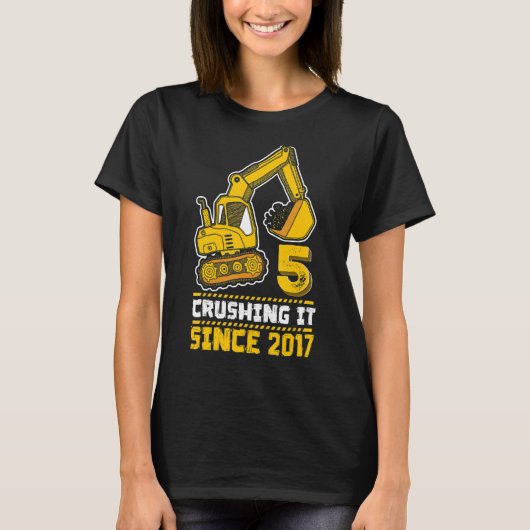 5 2017年以来それを粉砕トラック建築5th Bi Tシャツ (正面)