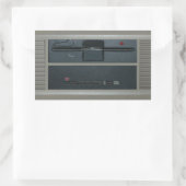 5.25インチディスクドライブ 長方形シール (バッグ)