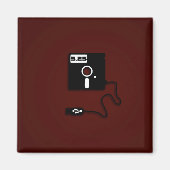 5.25インチフロッピーディスクUSBギークおたく マグネット (正面)