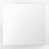 5.25インチ平方縦型三折り文字折り招待状 三つ折り招待状 (内部最初)