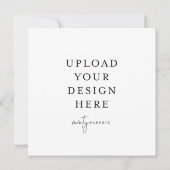 5.25インチx 5.25インチスクエア招待状 招待状 (裏面)