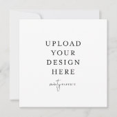 5.25インチx 5.25インチスクエア招待状 招待状 (正面)