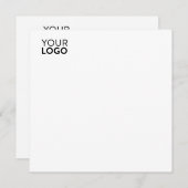 5.25インチx 5.25インチフラットカード 招待状 (正面/裏面)