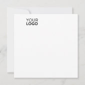 5.25インチx 5.25インチフラットカード 招待状 (裏面)