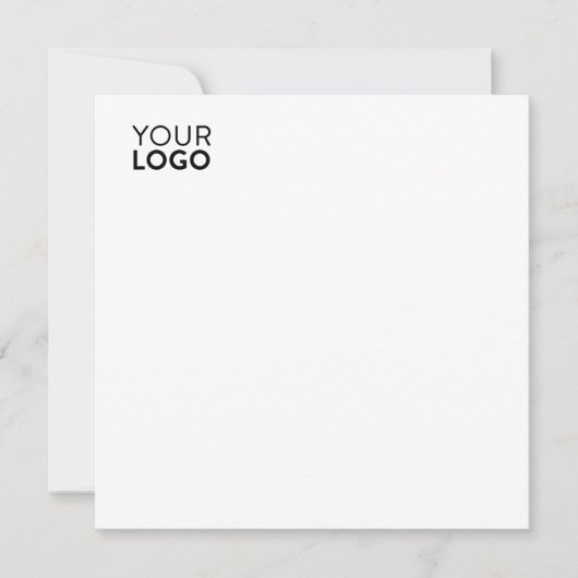 5.25インチx 5.25インチフラットカード 招待状 (正面)