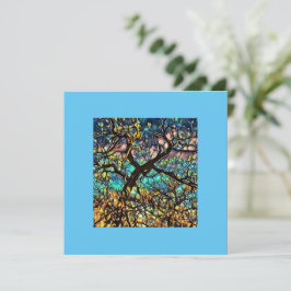 5.25インチx 5.25インチフラットサンキューカード サンキューカード