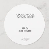 5.25" Round/ Circle or Square Card Printing メニュー (正面)