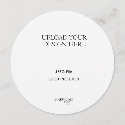 5.25" Round/ Circle or Square Card Printing メニュー (正面)