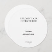 5.25" Round/ Circle or Square Card Printing メニュー (正面/裏面)