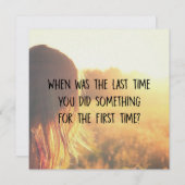 5.25 x 5.25カードを1枚取る 招待状 (正面/裏面)