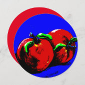 5.25 x 5.25招待状円 招待状 (正面/裏面)