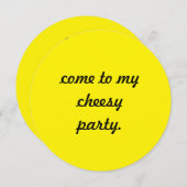 5.25 x 5.25招待状円 招待状 (正面/裏面)