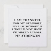 5.25 x 5.25 カード - 苦闘 (正面)