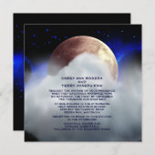5.25" x 5.25"宇宙の惑星の結婚式招待状 招待状 (正面/裏面)
