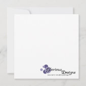 5.25x5.25ブラウンさくらんぼツリーブライダルシャワー招待状 招待状 (裏面)