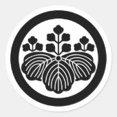 5-3開花円形の桐 ラウンドシール (正面)