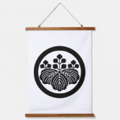 5-3開花円形の桐 吊り下げ型タペストリー (正面)