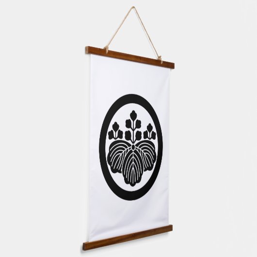 5-3開花円形の桐 吊り下げ型タペストリー (傾斜あり)