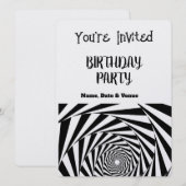 5.5インチ×7.5インチの誕生日招待状カード 招待状 (正面/裏面)