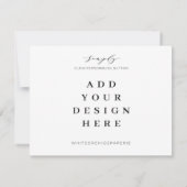 5.5インチx4.25インチカード印刷 ノートカード (裏面)