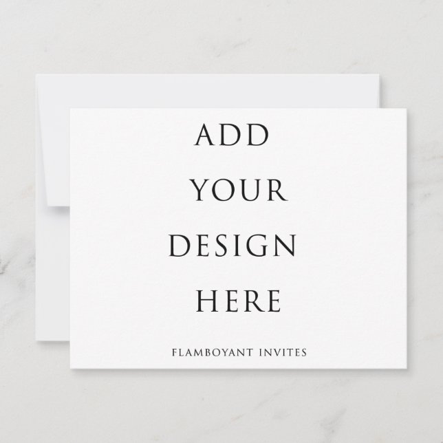 5.5インチx4.25インチRSVPカード/エンクロージャカード (正面)