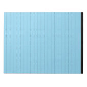 5.5インチx 6インチコンパクトなメモ帳、40ページのラインナップ ノートパッド (正面)